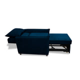 Silla Multipropósito Napoli Azul Petróleo 75x94cm de Un Puesto Reclinable Antifluido y sin Apoya Brazos - SOFAS Y POLTRONAS | Bylmo