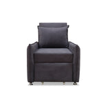 Silla Multipropósito Napoli Gris 75x94cm de Un Puesto Reclinable Antifluido y sin Apoya Brazos - SOFAS Y POLTRONAS | Bylmo