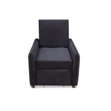 Silla Multipropósito Napoli Gris 75x94cm de Un Puesto Reclinable Antifluido y sin Apoya Brazos - SOFAS Y POLTRONAS | Bylmo