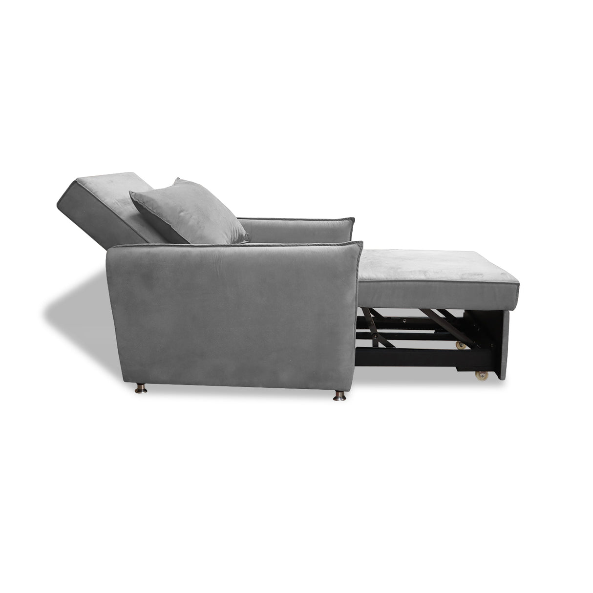 Silla Multipropósito Napoli Plata 75x94cm de Un Puesto Reclinable Antifluido y sin Apoya Brazos - SOFAS Y POLTRONAS | Bylmo