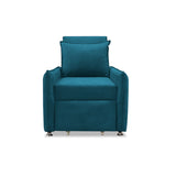 Silla Multipropósito Napoli Turquesa 75x94cm de Un Puesto Reclinable Antifluido y sin Apoya Brazos - SOFAS Y POLTRONAS | Bylmo
