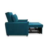 Silla Multipropósito Napoli Turquesa 75x94cm de Un Puesto Reclinable Antifluido y sin Apoya Brazos - SOFAS Y POLTRONAS | Bylmo