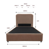 Combo Base Cama y Cabecero Comfort Camel para Cama Doble 140 X 190 Cm con Patas - CAMAS | Bylmo