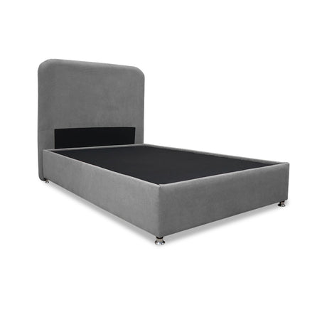 Combo Base Cama y Cabecero Comfort Gris para Cama Doble 140 X 190 Cm con Patas - CAMAS | Bylmo