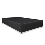 Base Cama Graf Negro para Cama Semidoble 120 X 190 Cm con Patas - CAMAS | Bylmo