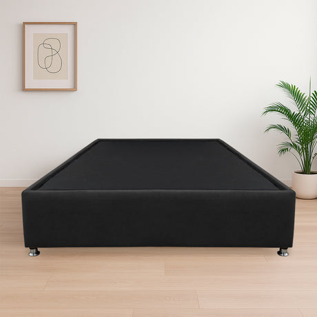 Base Cama Graf Negro para Cama Doble 140 X 190 Cm con Patas - CAMAS | Bylmo