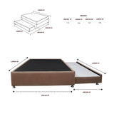 Cama Tarima Nido Comfort Camel para Cama Semidoble 120 X 190 Cm con Patas - CAMAS | Bylmo