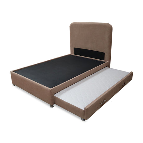 Combo Cama Tarima Nido y Cabecero Comfort Camel para Cama Semidoble 120 X 190 Cm con Patas - CAMAS | Bylmo