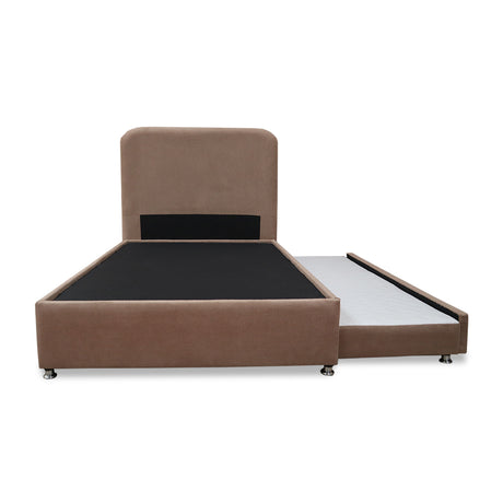 Combo Cama Tarima Nido y Cabecero Comfort Camel para Cama Semidoble 120 X 190 Cm con Patas - CAMAS | Bylmo
