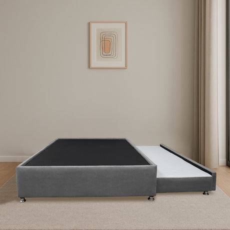 Cama Tarima Nido Comfort Gris para Cama Doble 140 X 190 Cm con Patas - CAMAS | Bylmo