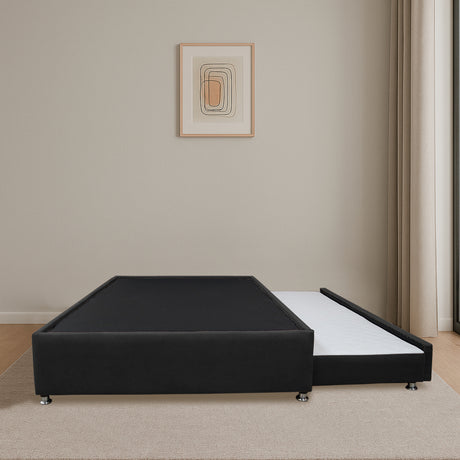 Cama Tarima Nido Comfort Negro para Cama Doble 140 X 190 Cm con Patas - CAMAS | Bylmo