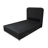 Combo Cama Tarima Nido y Cabecero Comfort Negro para Cama Doble 140 X 190 Cm con Patas - CAMAS | Bylmo