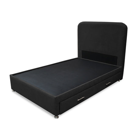 Combo Cama Tarima Nido y Cabecero Comfort Negro para Cama Doble 140 X 190 Cm con Patas - CAMAS | Bylmo
