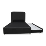 Combo Cama Tarima Nido y Cabecero Comfort Negro para Cama Doble 140 X 190 Cm con Patas - CAMAS | Bylmo