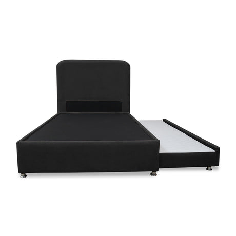 Combo Cama Tarima Nido y Cabecero Comfort Negro para Cama Doble 140 X 190 Cm con Patas - CAMAS | Bylmo