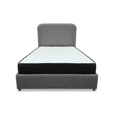 Combo Base Cama y Colchón Comfort Gris para Cama Semidoble 120 X 190 Cm con Patas - CAMAS | Bylmo