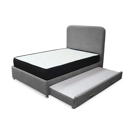 Combo Cama Tarima y Colchón Comfort Gris para Cama Sencilla 100 X 190 Cm con Patas - CAMAS | Bylmo
