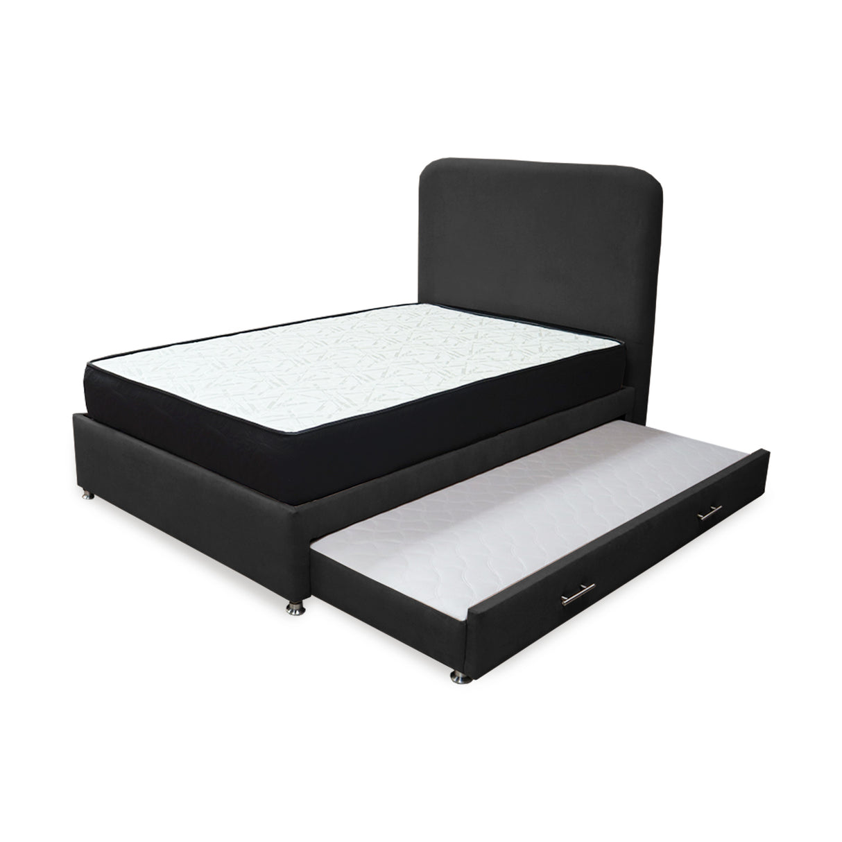 Combo Cama Tarima y Colchón Comfort Negro para Cama Sencilla 100 X 190 Cm con Patas - CAMAS | Bylmo