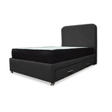 Combo Cama Tarima y Colchón Comfort Negro para Cama Doble 140 X 190 Cm con Patas - CAMAS | Bylmo