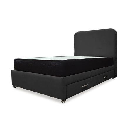 Combo Cama Tarima y Colchón Comfort Negro para Cama Doble 140 X 190 Cm con Patas - CAMAS | Bylmo
