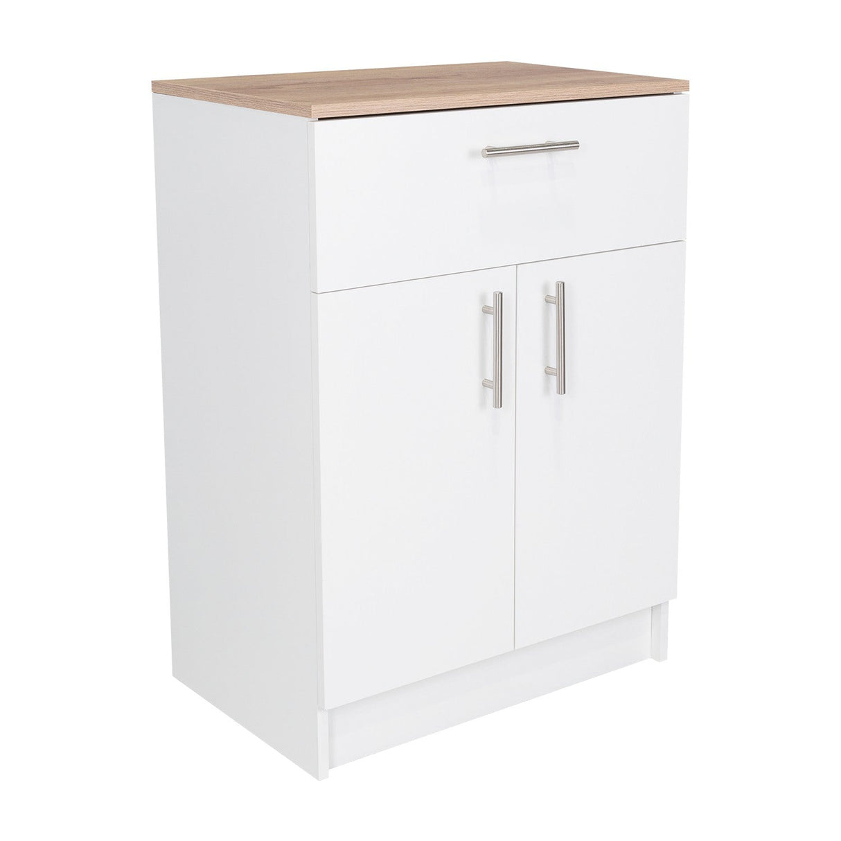 Organizador de Cocina Mayorca Blanco y Duna 60x85.1cm con un Entrepaño y con Dos Comportamientos - BARRAS Y MUEBLES AUXILIARES | Bylmo