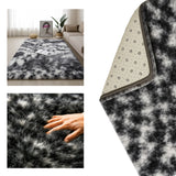 Alfombra de Peluche Rectangular Gris Niebla 150x200cm Fondo Entero Suave Antideslizante para Sala De Estar - TAPETES Y ALFOMBRAS | Bylmo
