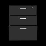 Archivador Wengue 52.8x20.9cm Oficio con Tres Cajones y con Ruedas - ARCHIVADORES | Bylmo