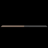 Repisa Wall Z Miel y Plomo 160x1.5cm Rectangular con Dos Entrepaños - REPISAS | Bylmo