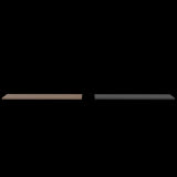 Repisa Wall Z Miel y Plomo 160x1.5cm Rectangular con Dos Entrepaños - REPISAS | Bylmo