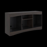 Mesa para TV Fiorenzi Nogal y Wengue 139.2x70cm Para TV Hasta 55" Pulgadas con Tres Compartimientos - MUEBLES DE TV | Bylmo
