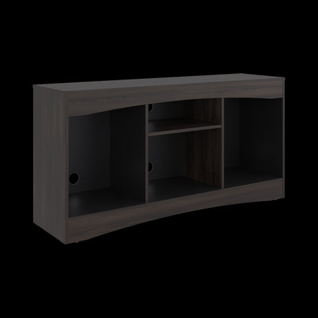 Mesa para TV Fiorenzi Nogal y Wengue 139.2x70cm Para TV Hasta 55" Pulgadas con Tres Compartimientos - MUEBLES DE TV | Bylmo