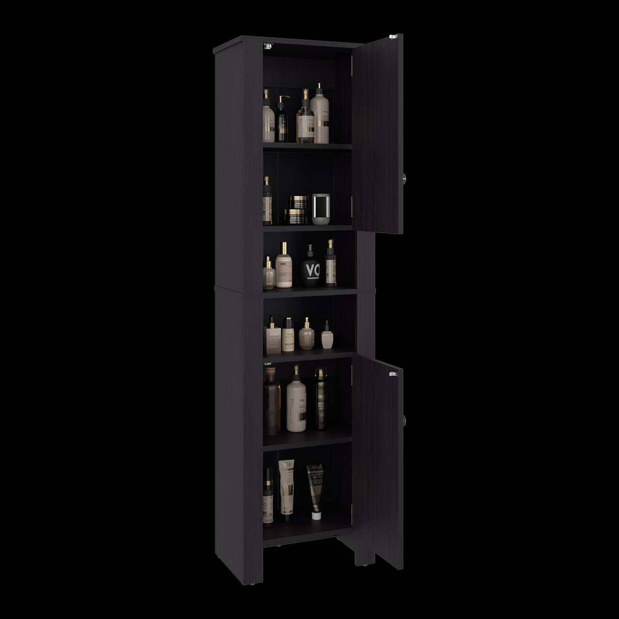 Mueble Auxiliar para Baño Vanessa Wengue 44.1x160.7cm con Tres Entrepaños y con Patas - OTROS MUEBLES PARA BANHO | Bylmo