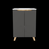 Mueble para Lavamanos Laurent Plomo 60x86cm Individual con Lavamanos y sin Grifería - MUEBLES PARA LAVAMANOS | Bylmo
