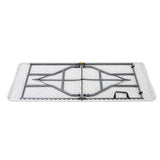 Comedor Blanco 180x74cm Rectangular de Ocho Puestos sin Sillas - COMEDORES | Bylmo