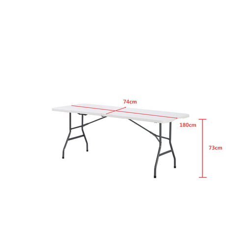 Comedor Blanco 180x74cm Rectangular de Ocho Puestos sin Sillas - COMEDORES | Bylmo