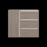 Cómoda Niza Bardolino y Blanco 100x91cm De Tres Hileras con Tres Cajones - CAJONERAS Y COMODAS | Bylmo