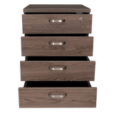 Archivador Home Office Coñac 47.5x71cm Carta con Ruedas con Tres Cajones y con Cerradura - ARCHIVADORES | Bylmo