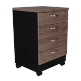 Archivador Home Office Coñac 47.5x71cm Carta con Ruedas con Tres Cajones y con Cerradura - ARCHIVADORES | Bylmo