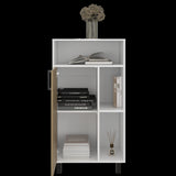 Archivador Bryce Blanco y Fresno Europeo 60x111.5cm Carta con Patas sin Cajones - ARCHIVADORES | Bylmo