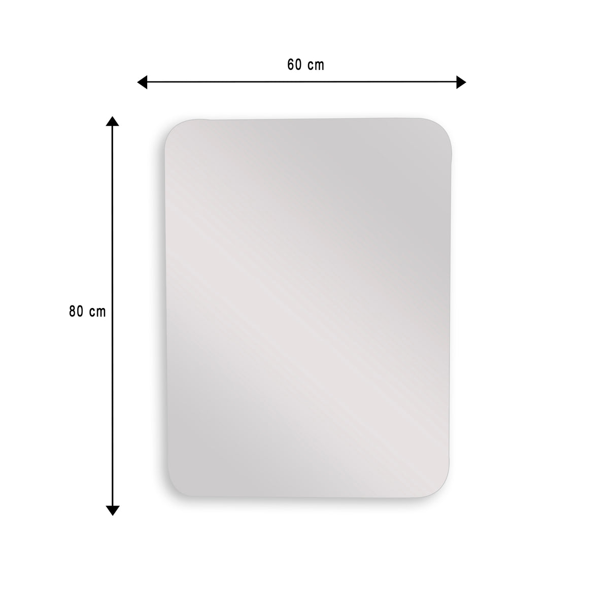 Espejo de Baño Rectangular Alhambra 60x80cm Flotado Sin Marco - ESPEJOS DE BANHO | Bylmo