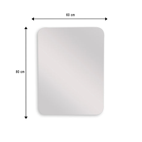 Espejo de Baño Rectangular Alhambra 60x80cm Flotado Sin Marco - ESPEJOS DE BANHO | Bylmo