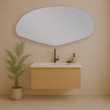 Espejo de Baño Asimetrico Allende 120x60cm Flotado Sin Marco - ESPEJOS DE BANHO | Bylmo