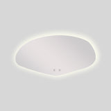 Espejo de Baño Asimetrico Allende 120x60cm Flotado Sin Marco con Antiempaño y con Iluminación LED - ESPEJOS DE BANHO | Bylmo