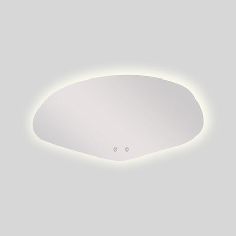 Espejo de Baño Asimetrico Allende 120x60cm Flotado Sin Marco con Antiempaño y con Iluminación LED - ESPEJOS DE BANHO | Bylmo