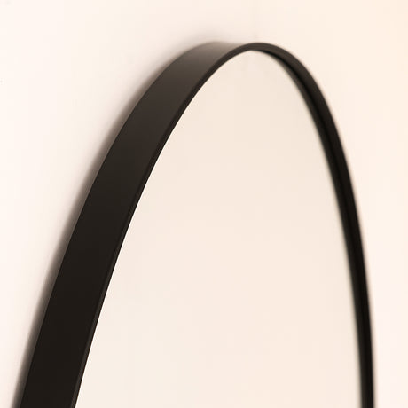 Espejo de Pared Asimetrico Bora Bora Negro 80x90cm con Marco Metalico - ESPEJOS DE PARED | Bylmo