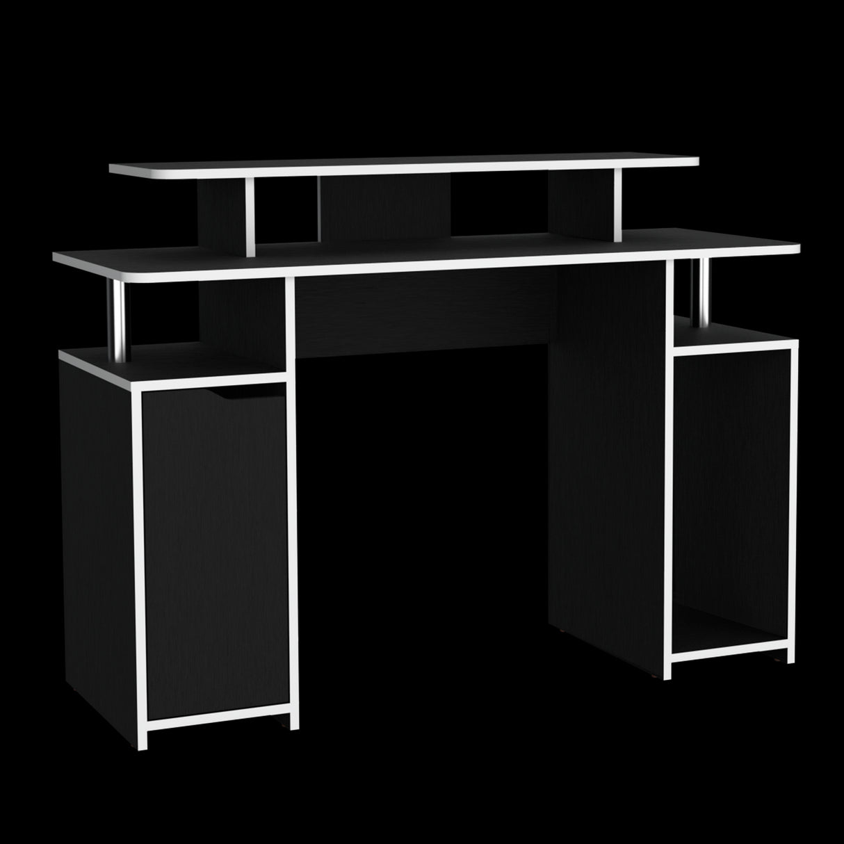 Escritorio Gamer Keria Lite Wengue 120x88.5cm sin Cajones - ESCRITORIOS | Bylmo
