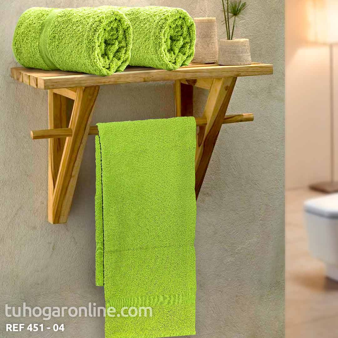 Toalla de Cuerpo Solo Verde Claro 75x150cm Fondo Entero - TOALLAS | Bylmo