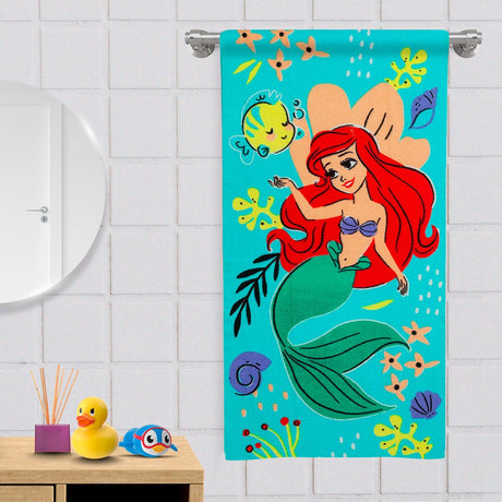 Toalla Infantil de Cuerpo Ariel Aguamarina 60x120cm Disney - TOALLAS | Bylmo