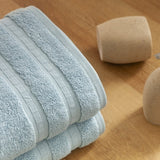 Toalla de Manos Bamboo Azul 40x70cm Fondo Entero - TOALLAS | Bylmo