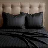 Juego de Sábanas Polialgodon Negro Para Cama Semidoble 120 X 190 Cm Antiácaros y Antiarrugas - SABANAS | Bylmo